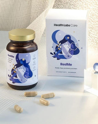 Supplement voor rustgevende slaap en verlichting van zenuwen RestMe 60 capsules Health Labs Care 60 capsules