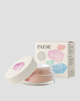 Minerale blush voor de wangen, kleur Dusty Rose 301N, van Paese Minerals