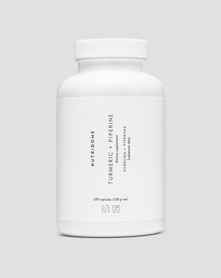 Kurkuma en piperine ter ondersteuning van de spijsvertering en leverfunctie voedingssupplement Nutridome 180 capsules - 1