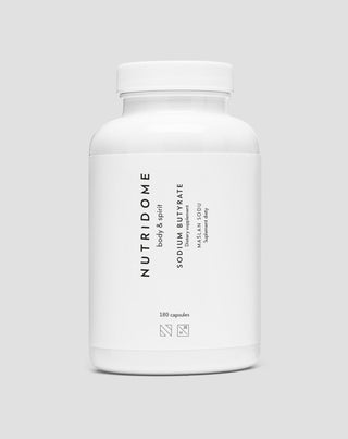 Natriumbutyraat 620 mg/dag voor darm-, ontstekings- en bacteriële flora stoornissen Nutridome 180 stuks