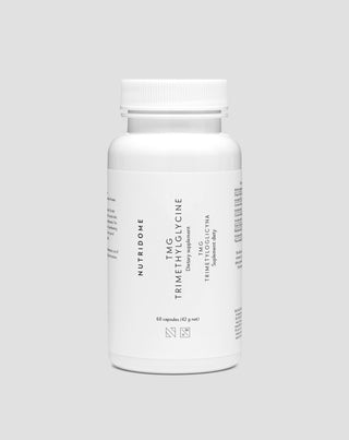 Trimethylglycine Betaïne TMG voor het homocysteïnemetabolisme en ondersteuning van het hart- en vaatstelsel Nutridome 60 stuks