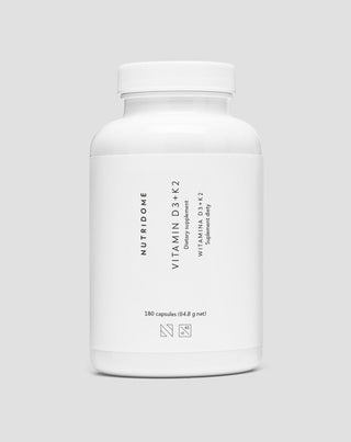 Vitaminen D3+K2 met inuline ter ondersteuning van het skelet en de immuniteit Nutridome 180 stuks.