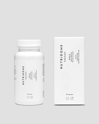 Maca-worteltabletten ter verbetering van fysieke en mentale fitheid Maca Nutridome 60 capsules