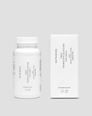 Trimethylglycine Betaïne TMG voor het homocysteïnemetabolisme en ondersteuning van het hart- en vaatstelsel Nutridome 60 stuks