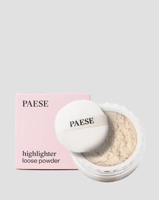 Losse highlighter poeder in champagnekleur, Paese
