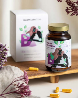 Glutenvrij en lactosevrij vitamine B-complex Health Labs Care 60 capsules - 2