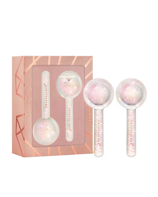 Glasbollen voor gezichtsmassage Cryotherapie Cryolift Ice Globes van Crystallove - 1
