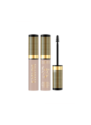 Wenkbrauwmascara met microvezels nr. 05 taupe Brow and Go! Eveline