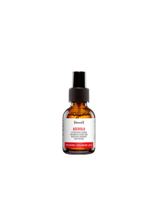 Citrusachtige gezichtstoner met natuurlijke AHA-zuren, oliën en niacinamide van Acerola Iossi