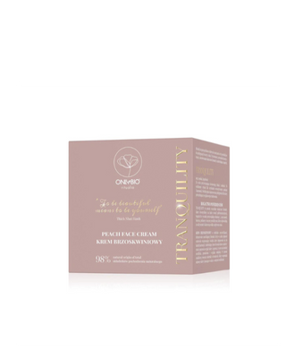 Verhelderende en hydraterende perzik gezichtscrème Tranquility Ritualia Onlybio