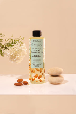 Hydraterende en ontspannende massageolie met amandelgeur Secret Garden van Vis Plantis - 2
