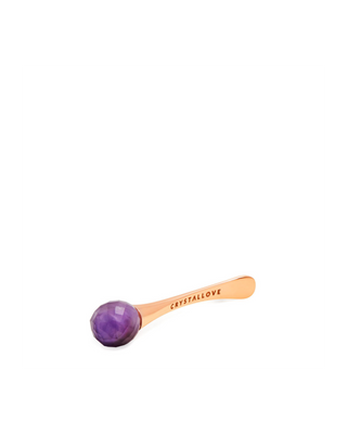 3D oogmassageroller met amethist en crème-applicator, Crystallove - 2