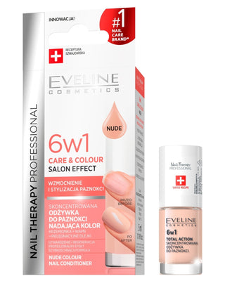 Geconcentreerde nagelconditioner voor kleuring 6-in-1, Naakt, van Eveline