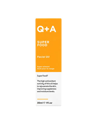 Revitaliserende gezichtsolie met vitamines A, C, E en F Super Food Facial Oil van Q+A - 2