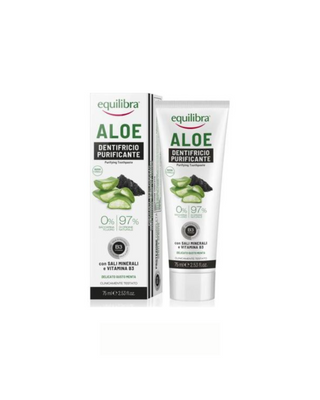 Tandenwasgel met geactiveerde kokosnootschalen en aloë vera Equilibra - 1