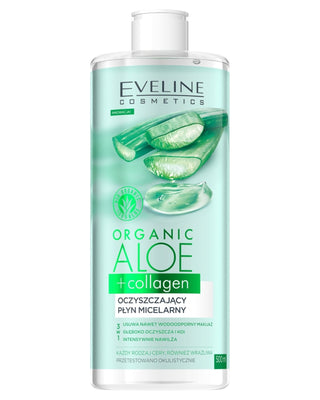 Reinigende Micellaire Lotion 3in1 Biologische Aloë + Collageen Eveline