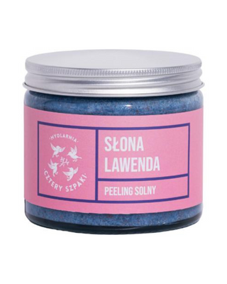 Exfoliërende zoute lavendelscrub met zeezout en Himalayazout Mydlarnia Cztery Szpaki