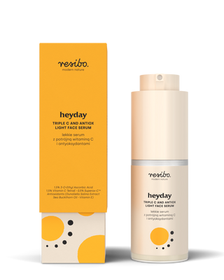 Voedend, verhelderend Heyday gezichtsserum met antioxidanten en driedubbele vitamine. C 30 ml Resibo - 1