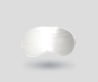Set oogcrème met spatel en witte zijden oogmasker, Slaap