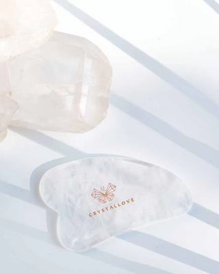 Facial Gua Sha-massageschijf van bergkristal met reinigende eigenschappen, Crystallove - 2