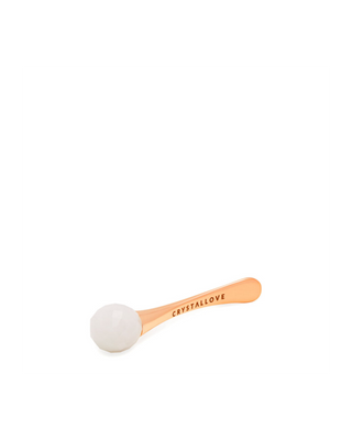 3D-oogmassageapparaat met bergkristal en crème-applicator van Crystallove