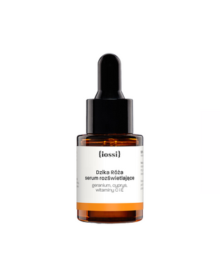 Gezichtsserum met vitamine C dat de huid verheldert en poriën vermindert, genaamd Wild Rose van Iossi