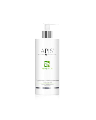Reinigende antibacteriële toner met groene thee Acne-Stop Home Terapis Apis - 1