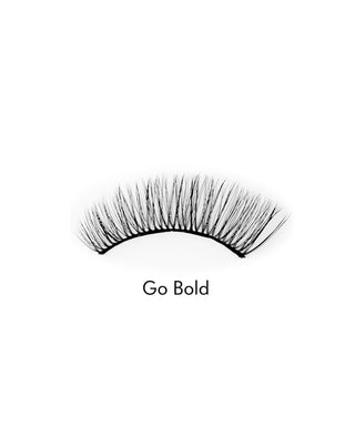 2D kunstwimpers op een strip, zeer zacht, voor meervoudig gebruik, Go Bold Bamm!Lashes - 2