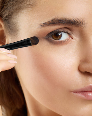 Oogschaduwkwast met platte, afgeronde, synthetische haren, Nutridome - 2