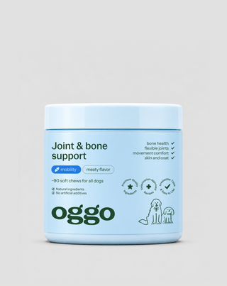 Supplement voor gewrichten en botten bij grote, actieve, oudere honden Joint &amp; Bone Support Oggo 180 g