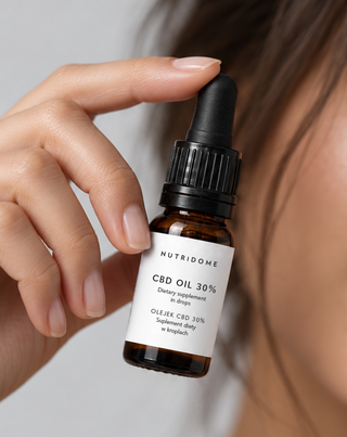 CBD-olie 30% in druppels, broad spectrum zonder THC met CBG en CBN Nutridome
