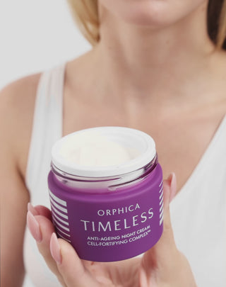 Nachtcrème Timeless hydraterend en goed tegen rimpels met Aziatische duizendknoop, Orphica Clinic - 5