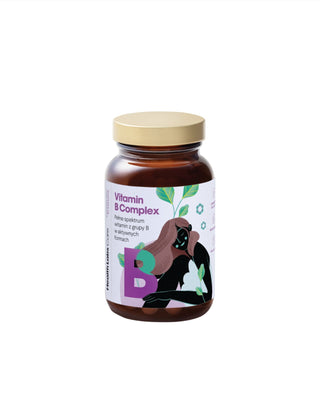 Glutenvrij en lactosevrij vitamine B-complex Health Labs Care 60 capsules - 1
