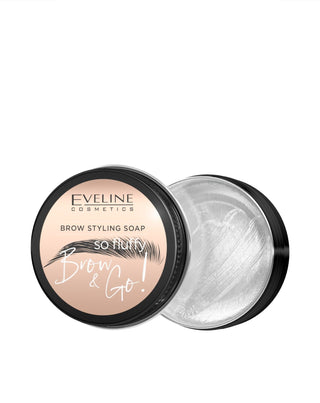 Veganistische wenkbrauw styling zeep So fluffy Brow&Go Eveline - 1