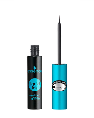 Zwarte vloeibare eyeliner waterproof 01 Essence