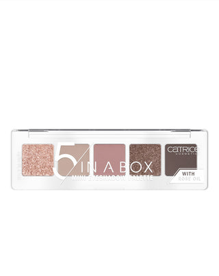 Oogschaduwpalet 5 In A Box Mini Eyeshadow Palette in de kleur Soft Rose Look 020, Catrice
