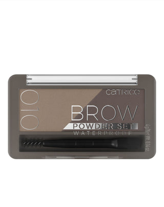 Waterbestendige wenkbrauwpoeder set Brow Powder Set 010 in de kleur Ash Blond van Catrice