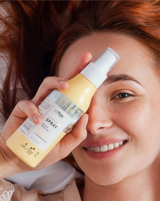 Nutrient hairspray voor krullend haar met de geur van rijpe meloen en aloë so!flow - 2