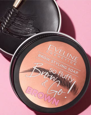 Veganistische wenkbrauwstylingzeep So fluffy brown Brow&Go van Eveline - 2