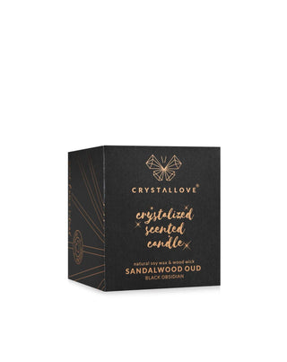 Sojakaars met zwarte obsidiaan en een geur van houtachtige hars, Crystallove - 3