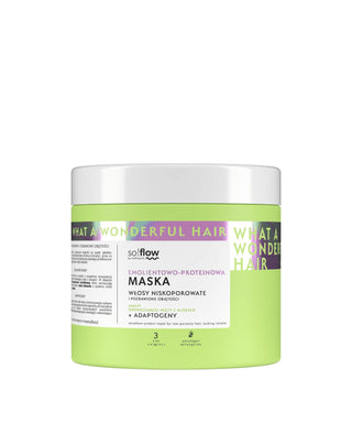 Verzachtende en proteïnerijke conditioner voor haar met een lage porositeit en zonder volume, So!flow