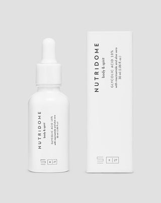 Glycolzuur 10% met niacinamide en aloë vera, Nutridome regenererend kleur avondserum - 3