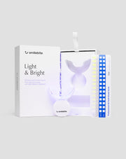 Witmakende tanden set met LED lamp en Light &amp; Bright Smilebite witmakende gel