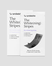 De White(ning) Stripes Smilebite tandenbleek strips set van 28.