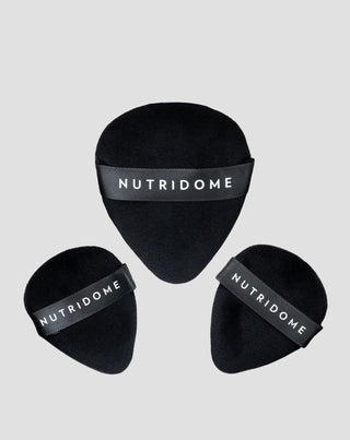 Herbruikbare poederdonsjes voor nauwkeurige make-up applicatie, set van 3 stuks Nutridome - 1