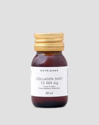 Collageenshot in vloeibare vorm 12.000 mg met vitamines, voedingssupplement Nutridome 30 ml