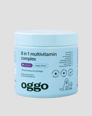 8 in 1 multivitamine complex supplement voor de gezondheid en energie van je huisdier Oggo 180 g