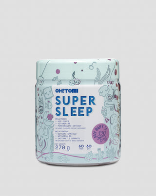 Supersleep Oh!Tomi kersensmaak gummies met melatonine en vitamines voor slaap, voor kinderen en volwassenenTomi 60 st. - 1