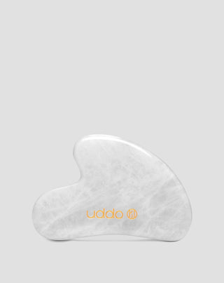 Uddo's witte jade gezichtsmassage gua sha steen voor het verminderen van zwellingen en versteviging - 1