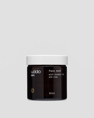 Gezichtsmasker met witte klei, tsubaki olie en vitamine E van Uddo - 1